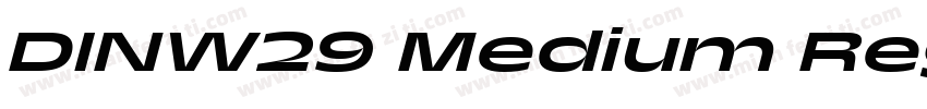 DINW29 Medium Regular字体转换